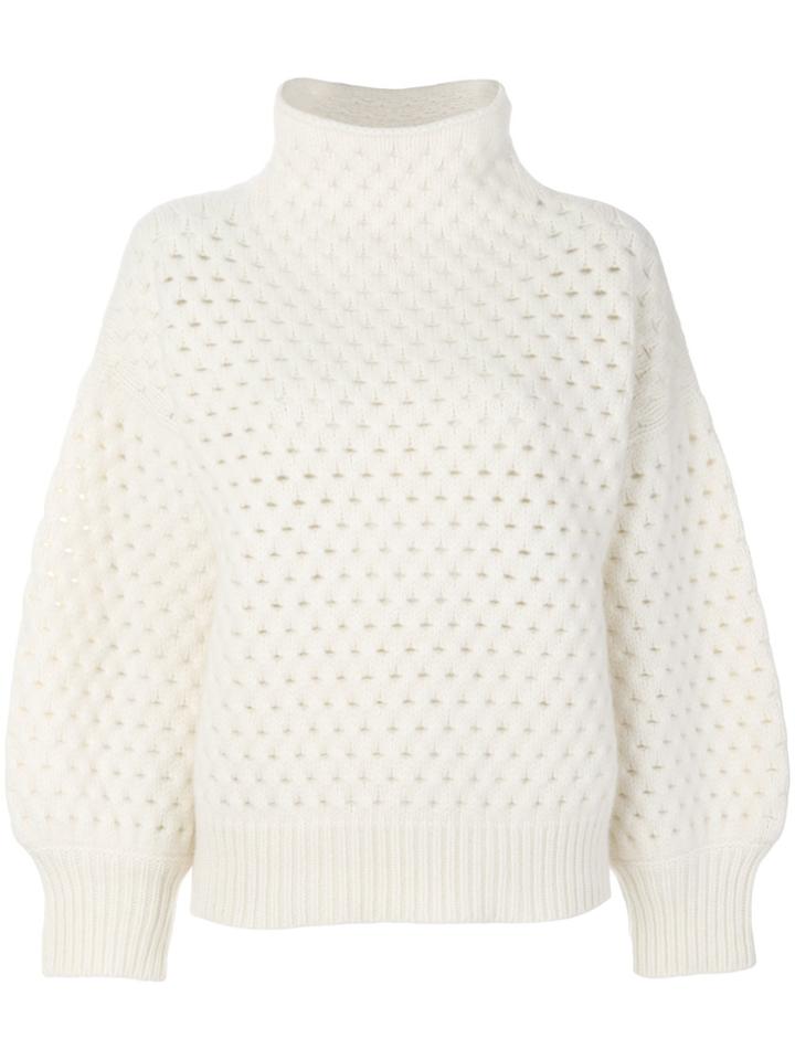 Zanone Stand-up Collar Jumper - White