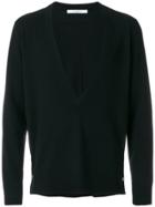 Lanvin Sleeveless Arrow-detailed Sweater - Black
