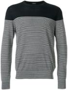 Z Zegna Striped Sweater - Blue