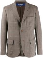 Junya Watanabe Man Check Print Blazer Jacket - Neutrals