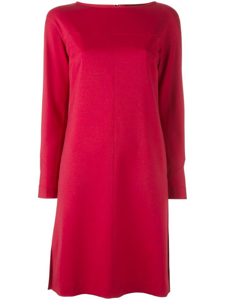 Etro Flared Shift Dress, Women's, Size: 42, Red, Spandex/elastane/wool