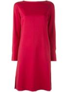 Etro Flared Shift Dress, Women's, Size: 42, Red, Spandex/elastane/wool