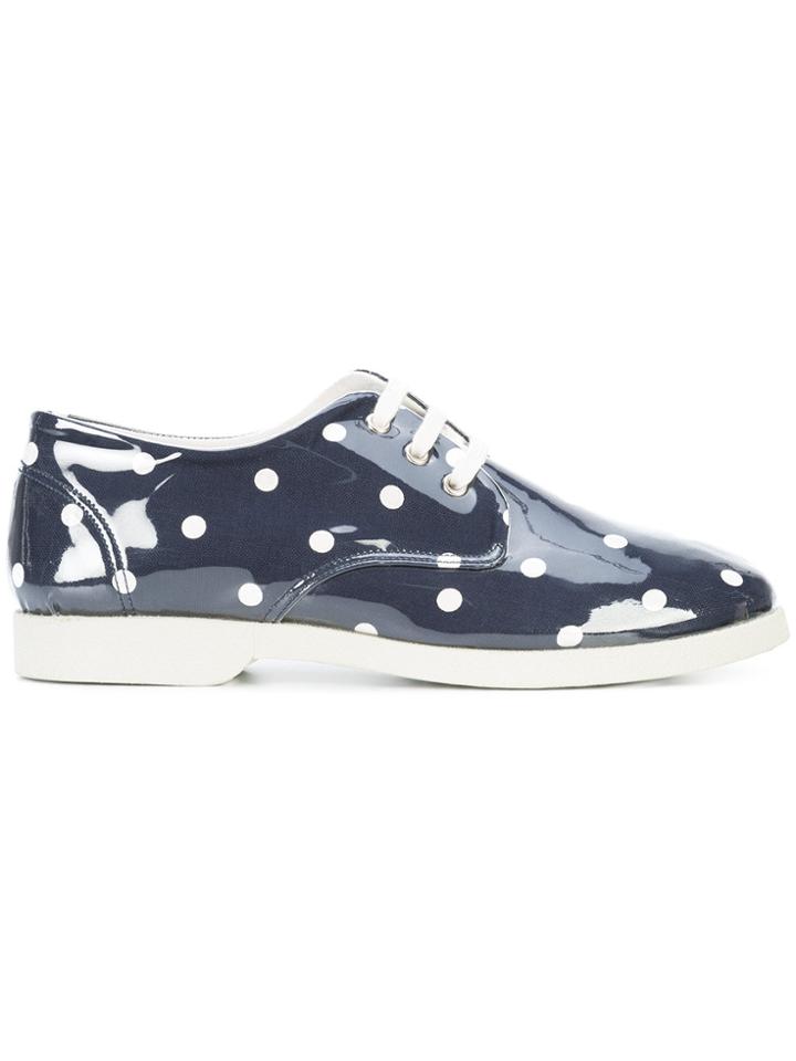 Comme Des Garçons Girl Polka Dot Brogues - Blue