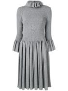 Mm6 Maison Margiela Elasticated Knit Dress - Grey