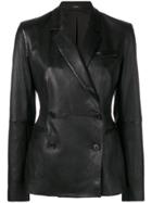Theory Double-breasted Blazer - Black