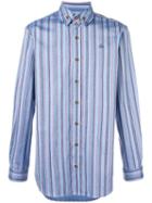 Vivienne Westwood Man Striped 'krall' Shirt, Men's, Size: 50, Blue, Cotton