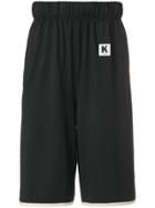 Kappa Branded Track Shorts - Black