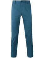 Dolce & Gabbana Chino Trousers, Men's, Size: 48, Blue, Cotton/spandex/elastane
