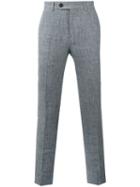 Brunello Cucinelli Straight-leg Trousers, Men's, Size: 54, Grey, Cotton/linen/flax/viscose/cupro