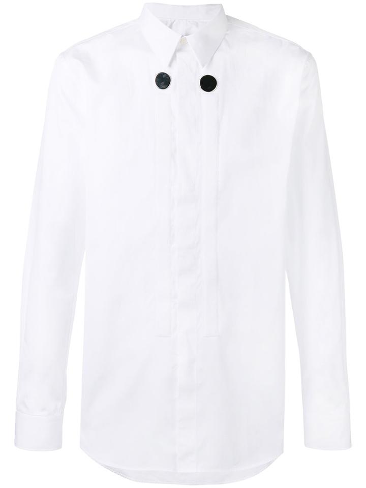 Givenchy - Jewel-detail Shirt - Men - Cotton - 39, White, Cotton