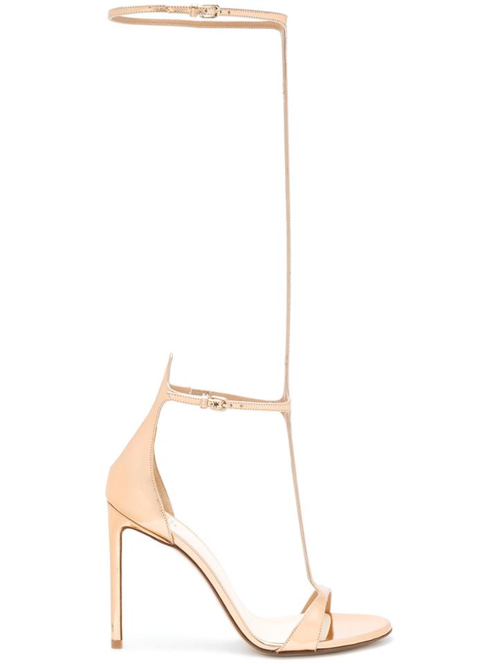 Francesco Russo Mirrored Sandals - Metallic