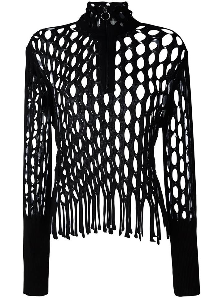 Marques'almeida Mesh Top, Women's, Size: Medium, Black, Viscose