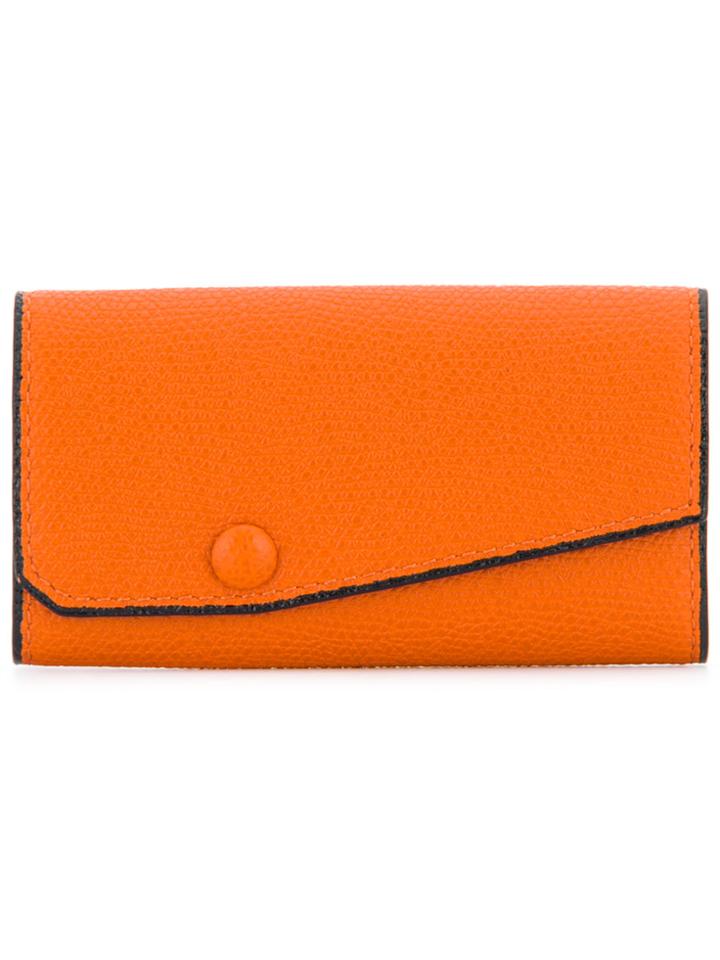 Valextra Key Holder Wallet - Yellow & Orange
