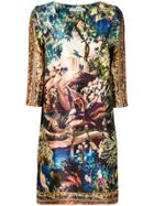 Mary Katrantzou Printed Shift Dress - Neutrals