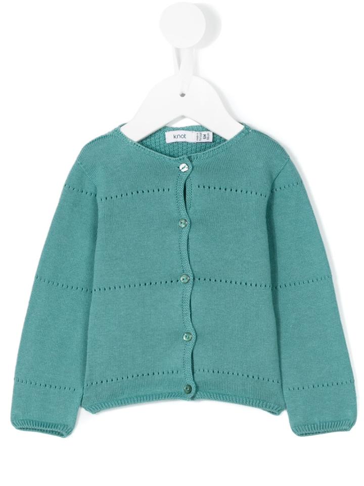 Knot - Alice Cardigan - Kids - Cotton - 18 Mth, Blue