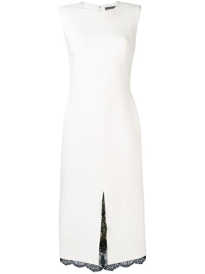 Alexander Mcqueen Front Slit Long Dress - Neutrals