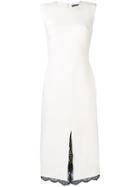 Alexander Mcqueen Front Slit Long Dress - Neutrals
