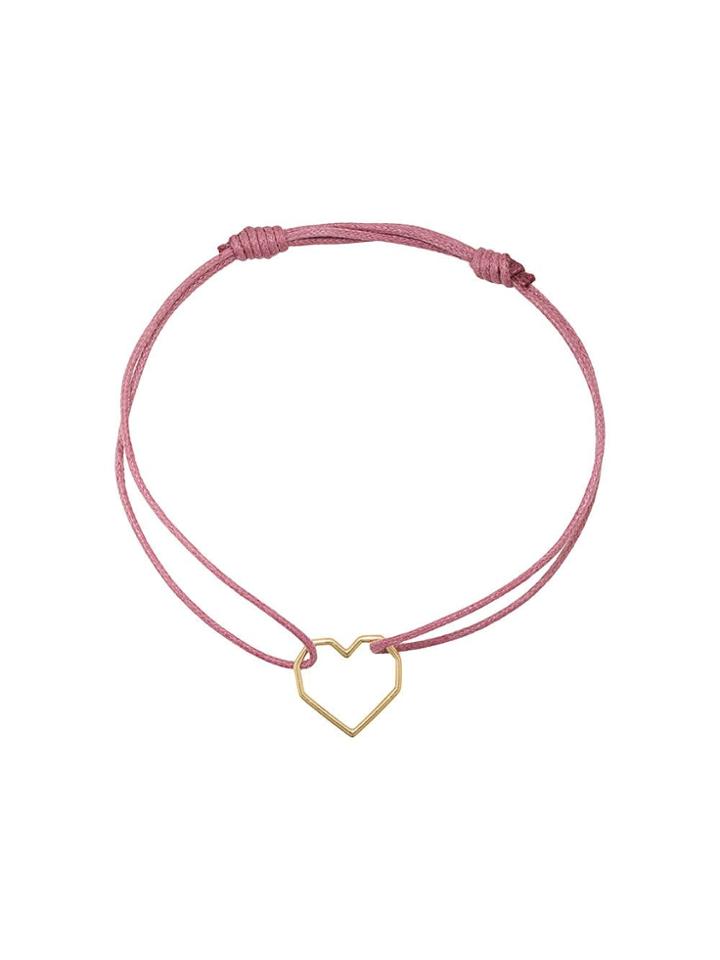 Aliita Heart Rope Bracelet - Pink