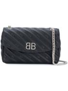 Balenciaga Bb Round M Shoulder Bag - Black