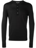 Dolce & Gabbana Lightweight Sweatshirt, Men's, Size: 50, Black, Silk