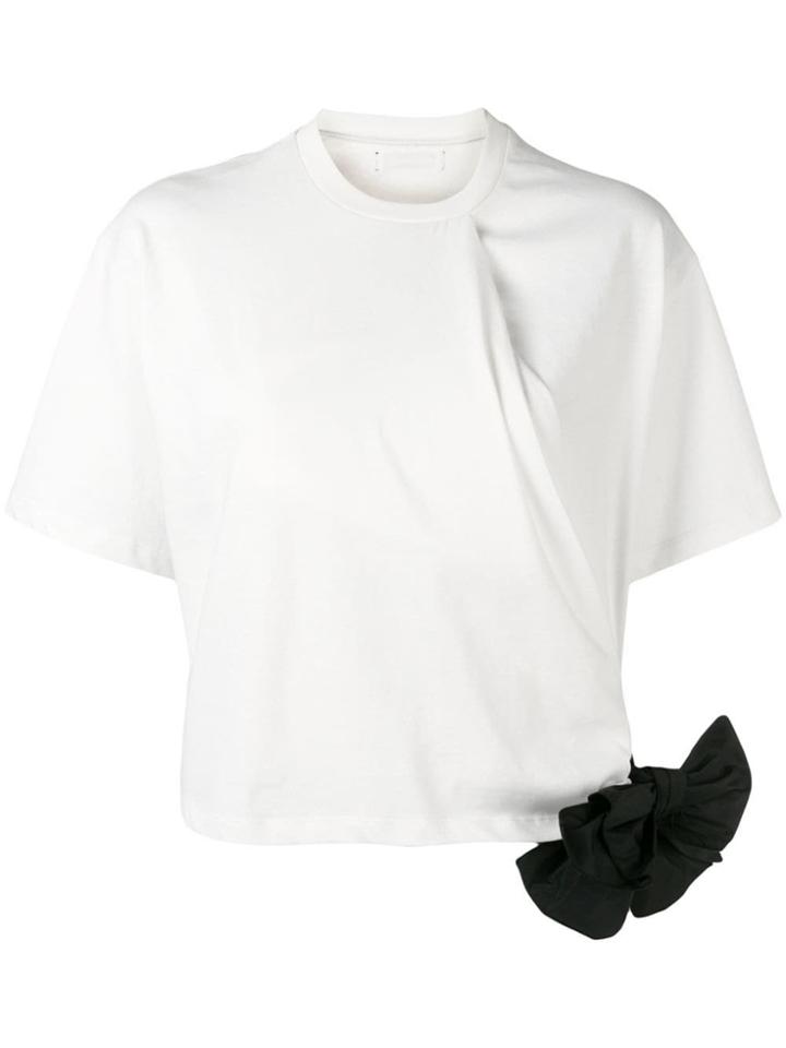 Brognano Bow Detail T-shirt - White