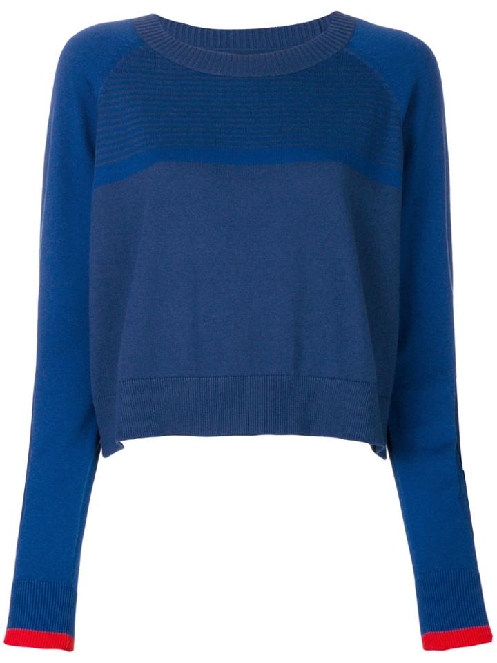 Lndr Round Neck Raglan Sweater - Blue