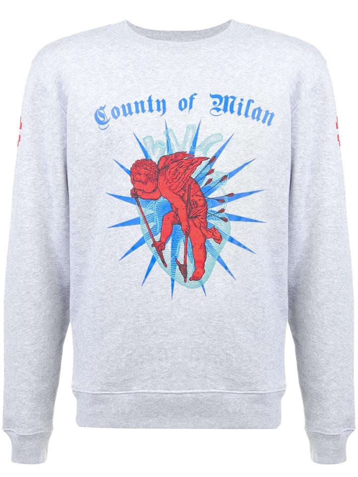 Marcelo Burlon County Of Milan Logo Sweatshirt - Grey