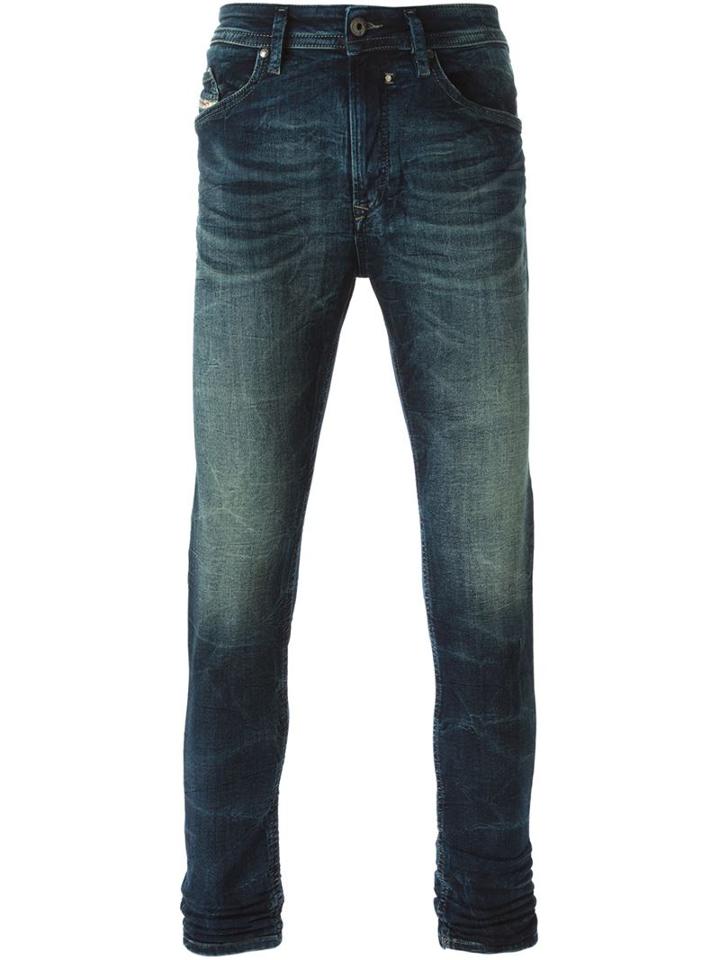 Diesel Spender Skinny Jogg Jeans, Men's, Size: 28, Blue, Cotton/polyester/spandex/elastane