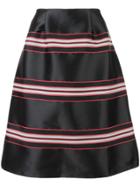 Sachin & Babi Striped Printed Skirt - Black