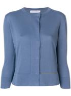 Fabiana Filippi Cropped Slim Fit Cardigan - Blue