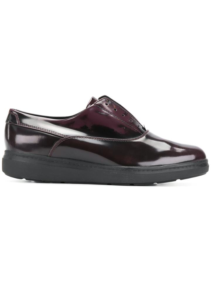 Geox Laceless Oxford Shoes - Pink & Purple