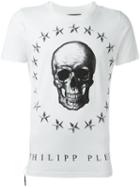 Philipp Plein Around The World T-shirt, Men's, Size: L, White, Cotton