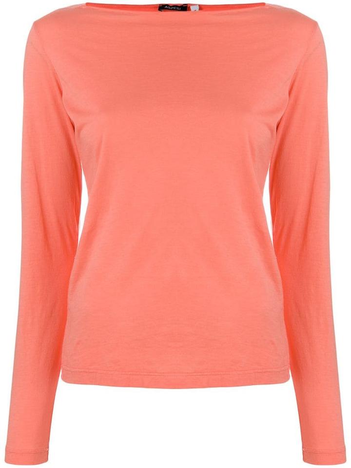 Aspesi Boat Neck Jumper - Pink