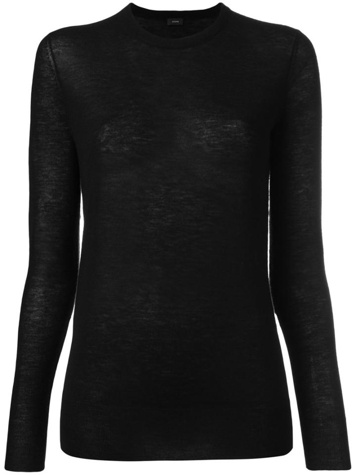Joseph Plain Jumper, Women's, Size: Xl, Black, Cashmere