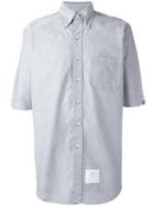 Thom Browne - Logo Patch Shirt - Men - Cotton - 3, Grey, Cotton