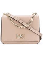 Michael Michael Kors Logo Flap Shoulder Bag - Nude & Neutrals