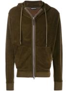 Tom Ford Zipped Hoodie - Brown