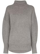 Hyke Roll Neck Knit Jumper - Grey