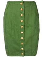 Jean Paul Gaultier Pre-owned Lace-up Detailing Pencil Skirt - Green