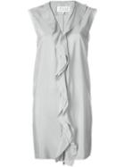 Maison Margiela Zip Trim Ruffled Dress