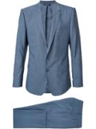 Dolce & Gabbana Two Piece Suit, Men's, Size: 54, Grey, Spandex/elastane/wool