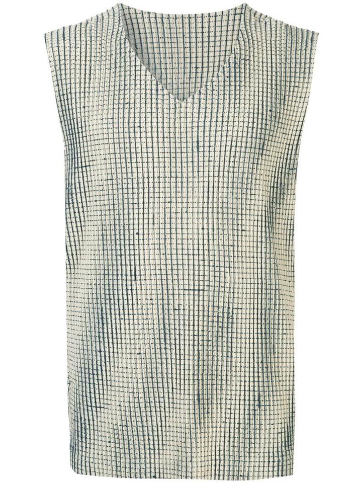 Homme Plissé Issey Miyake Pleated Tank Top - White