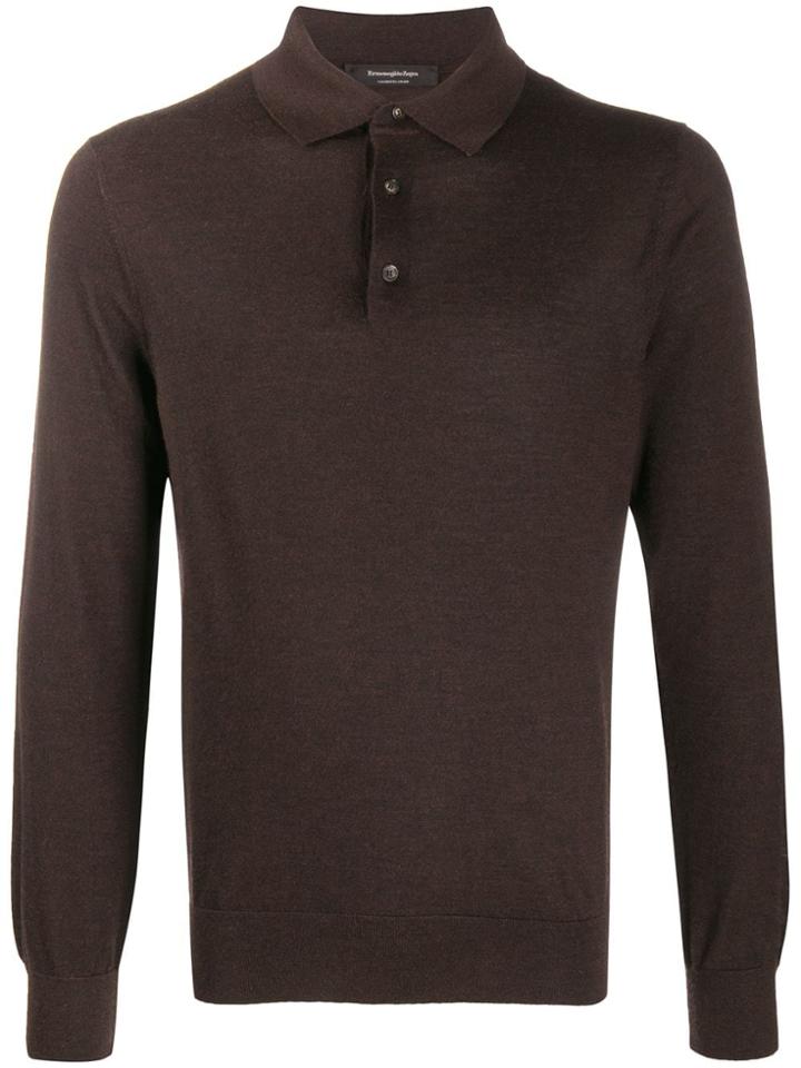 Ermenegildo Zegna Polo Sweater - Brown