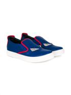 Fendi Kids Monster Sneakers - Blue
