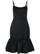 Prada Ruffle Hem Dress - Black