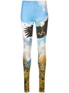 R13 Eagle Print Leggings - Blue