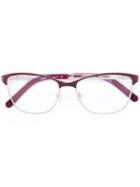 Chloé - Subtle Wayfarer Glasses - Women - Acetate/metal - 53, Red, Acetate/metal