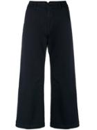 P.a.r.o.s.h. Wide Leg Cropped Pants - Blue