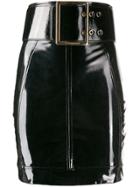 Elisabetta Franchi Belted Mini Skirt - Black