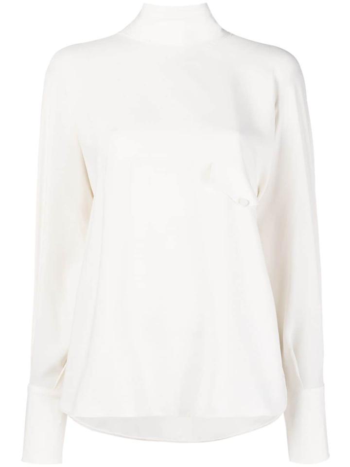 Mauro Grifoni Turtle Neck Blouse - White